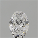 Natural Diamond 0.57 Carats, Oval with  Cut, D Color, SI1 Clarity and Certified by GIA