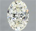 Natural Diamond 0.72 Carats, Oval with  Cut, I Color, VS1 Clarity and Certified by IGI