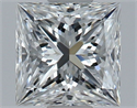 Natural Diamond 0.45 Carats, Princess with  Cut, E Color, IF Clarity and Certified by GIA