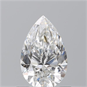 Natural Diamond 0.74 Carats, Pear with  Cut, F Color, VS1 Clarity and Certified by GIA