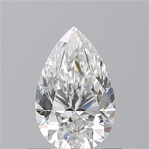 Picture of Natural Diamond 0.74 Carats, Pear with  Cut, F Color, VS1 Clarity and Certified by GIA