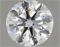 Natural Diamond 1.01 Carats, Round with Excellent Cut, E Color, I1 Clarity and Certified by GIA