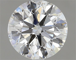Picture of Natural Diamond 1.01 Carats, Round with Excellent Cut, E Color, I1 Clarity and Certified by GIA