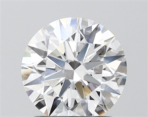 Picture of Lab Grown Diamond 1.54 Carats, Round with Ideal Cut, F Color, VVS2 Clarity and Certified by IGI