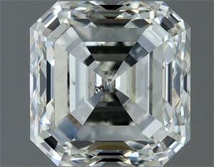 Picture of Natural Diamond 1.00 Carats, Asscher with  Cut, I Color, SI1 Clarity and Certified by IGI