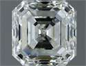 Natural Diamond 1.00 Carats, Asscher with  Cut, I Color, SI1 Clarity and Certified by IGI
