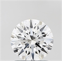 Lab Grown Diamond 1.05 Carats, Round with Ideal Cut, F Color, VS1 Clarity and Certified by IGI