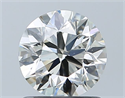 Diamante Natural 1.00 quilates, Redondo , Color J, claridad VS2 y certificado GIA