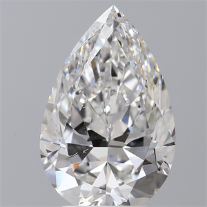 Picture of Natural Diamond 3.01 Carats, Pear with  Cut, F Color, SI1 Clarity and Certified by GIA