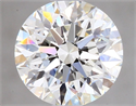 Natural Diamond 0.72 Carats, Round with Excellent Cut, I Color, IF Clarity and Certified by GIA