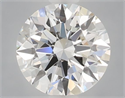Lab Grown Diamond 1.04 Carats, Round with Ideal Cut, E Color, VVS2 Clarity and Certified by IGI