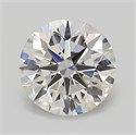 Lab Grown Diamond 1.09 Carats, Round with Ideal Cut, D Color, VVS2 Clarity and Certified by IGI