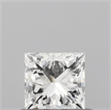 Natural Diamond 0.50 Carats, Princess with  Cut, F Color, VS1 Clarity and Certified by IGI