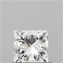 Natural Diamond 0.50 Carats, Princess with  Cut, F Color, VS1 Clarity and Certified by IGI