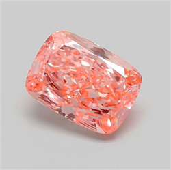 Picture of Lab Grown Diamond 3.60 Carats, CUSHION MODIFIED with  Cut, Fancy Vivid Pink Color, VVS2 Clarity and Certified by IGI