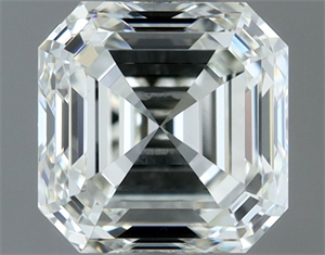 Foto Diamante Natural 0.74 quilates, Asscher , Color H, claridad VVS2 y certificado IGI de