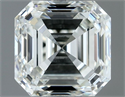 Natural Diamond 0.74 Carats, Asscher with  Cut, H Color, VVS2 Clarity and Certified by IGI