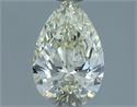 Diamante Natural 0.91 quilates, De pera , Color K, claridad IF y certificado IGI