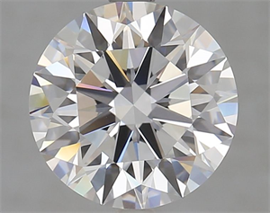 Picture of Lab Grown Diamond 3.37 Carats, Round with Excellent Cut, D Color, VVS1 Clarity and Certified by GIA