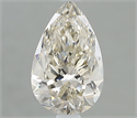 Natural Diamond 0.90 Carats, Pear with  Cut, J Color, VS2 Clarity and Certified by IGI