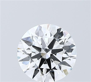 Picture of Lab Grown Diamond 2.03 Carats, Round with Ideal Cut, D Color, VVS1 Clarity and Certified by IGI