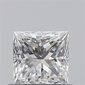 Picture of Natural Diamond 0.51 Carats, Princess with  Cut, D Color, VVS2 Clarity and Certified by GIA