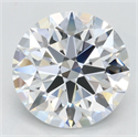Lab Grown Diamond 3.43 Carats, Round with Excellent Cut, D Color, VVS1 Clarity and Certified by GIA