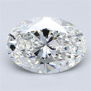 Picture of Natural Diamond 3.51 Carats, Oval with  Cut, F Color, VS1 Clarity and Certified by GIA