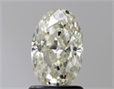 Natural Diamond 1.20 Carats, Oval with  Cut, K Color, SI2 Clarity and Certified by GIA