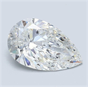 Diamante Natural 1.31 quilates, De pera , Color G, claridad SI2 y certificado GIA