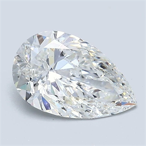 Foto Diamante Natural 1.31 quilates, De pera , Color G, claridad SI2 y certificado GIA de