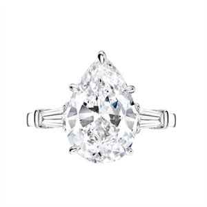 Picture of Natural Diamond 4.50 Carats, Pear with  Cut, E Color, SI1 Clarity and Certified by GIA
