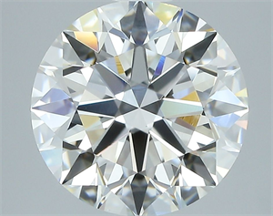 Picture of Natural Diamond 2.04 Carats, Round with Excellent Cut, H Color, VS1 Clarity and Certified by GIA