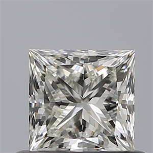 Picture of Natural Diamond 0.57 Carats, Princess with  Cut, G Color, VVS1 Clarity and Certified by IGI
