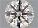 Natural Diamond 0.46 Carats, Round with Excellent Cut, H Color, IF Clarity and Certified by GIA