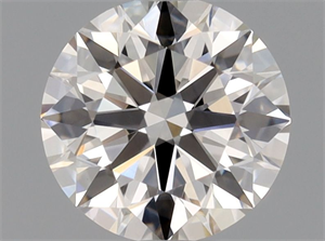 Picture of Natural Diamond 0.46 Carats, Round with Excellent Cut, H Color, IF Clarity and Certified by GIA