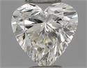 Natural Diamond 0.26 Carats, Heart with  Cut, H Color, VVS2 Clarity and Certified by IGI