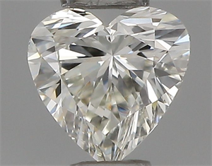 Picture of Natural Diamond 0.26 Carats, Heart with  Cut, H Color, VVS2 Clarity and Certified by IGI