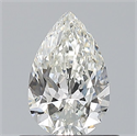 Natural Diamond 0.60 Carats, Pear with  Cut, H Color, VS1 Clarity and Certified by GIA