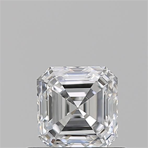 Picture of Natural Diamond 0.64 Carats, Asscher with  Cut, E Color, VS1 Clarity and Certified by GIA