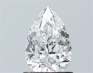 Foto Diamante Natural 0.90 quilates, De pera , Color E, claridad SI2 y certificado GIA de