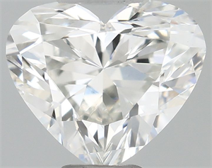 Picture of Natural Diamond 0.43 Carats, Heart with  Cut, I Color, VVS1 Clarity and Certified by GIA