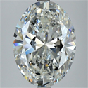 Natural Diamond 6.01 Carats, Oval with  Cut, G Color, VS2 Clarity and Certified by GIA