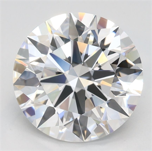Picture of Lab Grown Diamond 2.58 Carats, Round with Ideal Cut, D Color, VVS1 Clarity and Certified by IGI