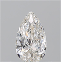 Natural Diamond 0.51 Carats, Pear with  Cut, H Color, VS1 Clarity and Certified by GIA