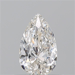 Picture of Natural Diamond 0.51 Carats, Pear with  Cut, H Color, VS1 Clarity and Certified by GIA