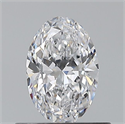 Natural Diamond 0.50 Carats, Oval with  Cut, D Color, VS1 Clarity and Certified by GIA