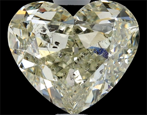 Foto Diamante Natural 1.70 quilates, Corazón , Color K, claridad SI2 y certificado HRD de