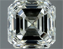 Natural Diamond 1.00 Carats, Asscher with  Cut, J Color, VVS2 Clarity and Certified by IGI
