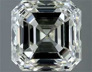 Foto Diamante Natural 1.00 quilates, Asscher , Color J, claridad VVS2 y certificado IGI de